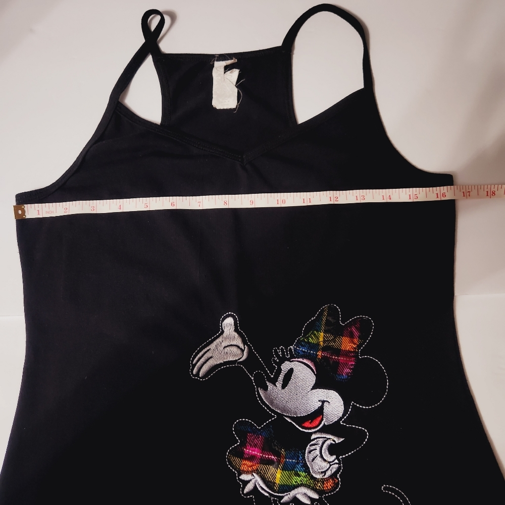 Disney Black Minnie Mouse Vneck Tank Top - Picture 6 of 11